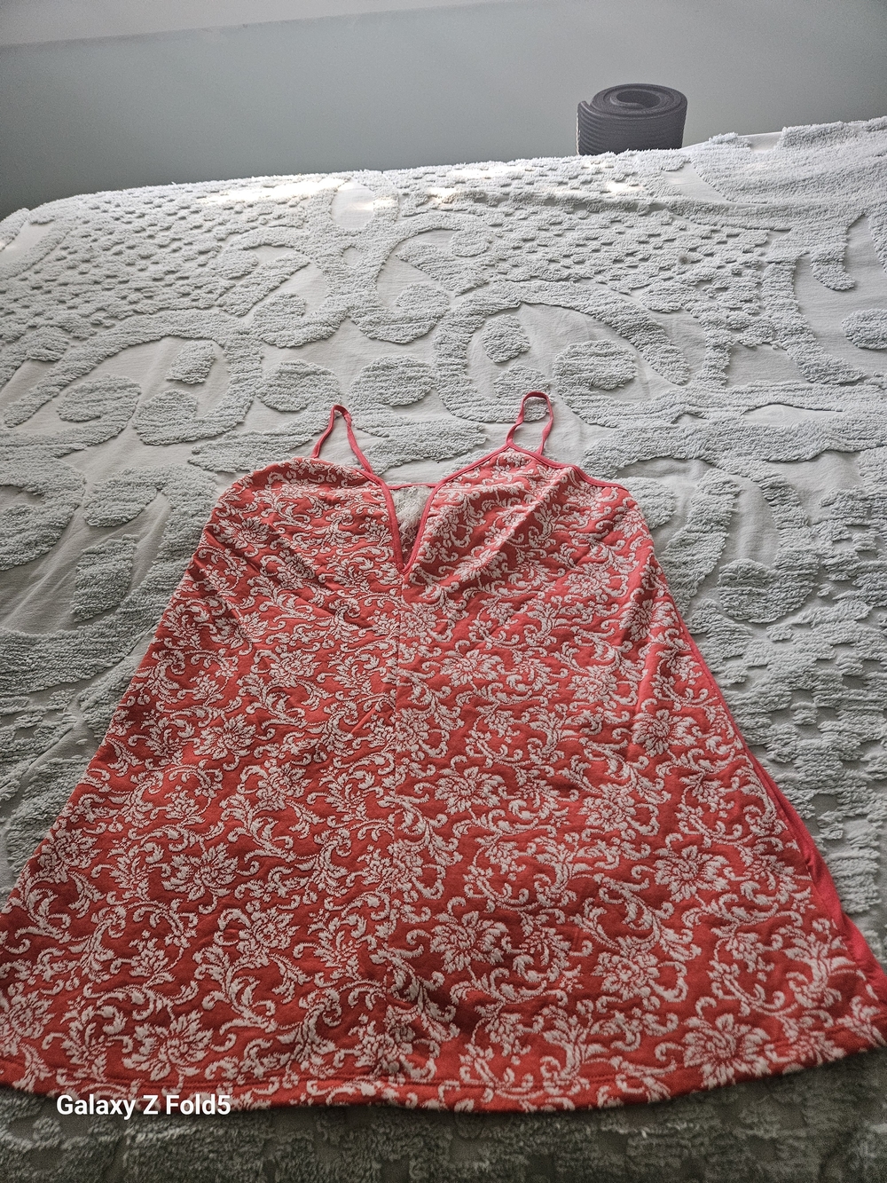 Plus Lace-Inset Floral Coral Camisole - Picture 5 of 9